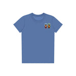 T-shirt Quirky Bird graphic 0011 - Columbia Blue