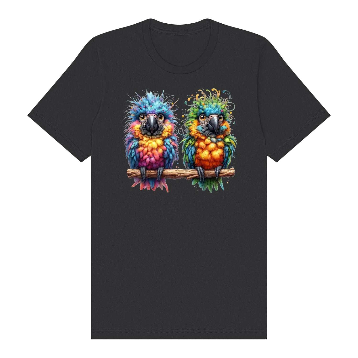 T-shirt Quirky Bird graphic 0011 - Dark Grey