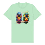 T-shirt Quirky Bird graphic 0011 - Mint