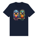T-shirt Quirky Bird graphic 0011 - Navy