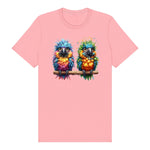T-shirt Quirky Bird graphic 0011 - Pink