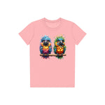 T-shirt Quirky Bird graphic 0011 - Pink
