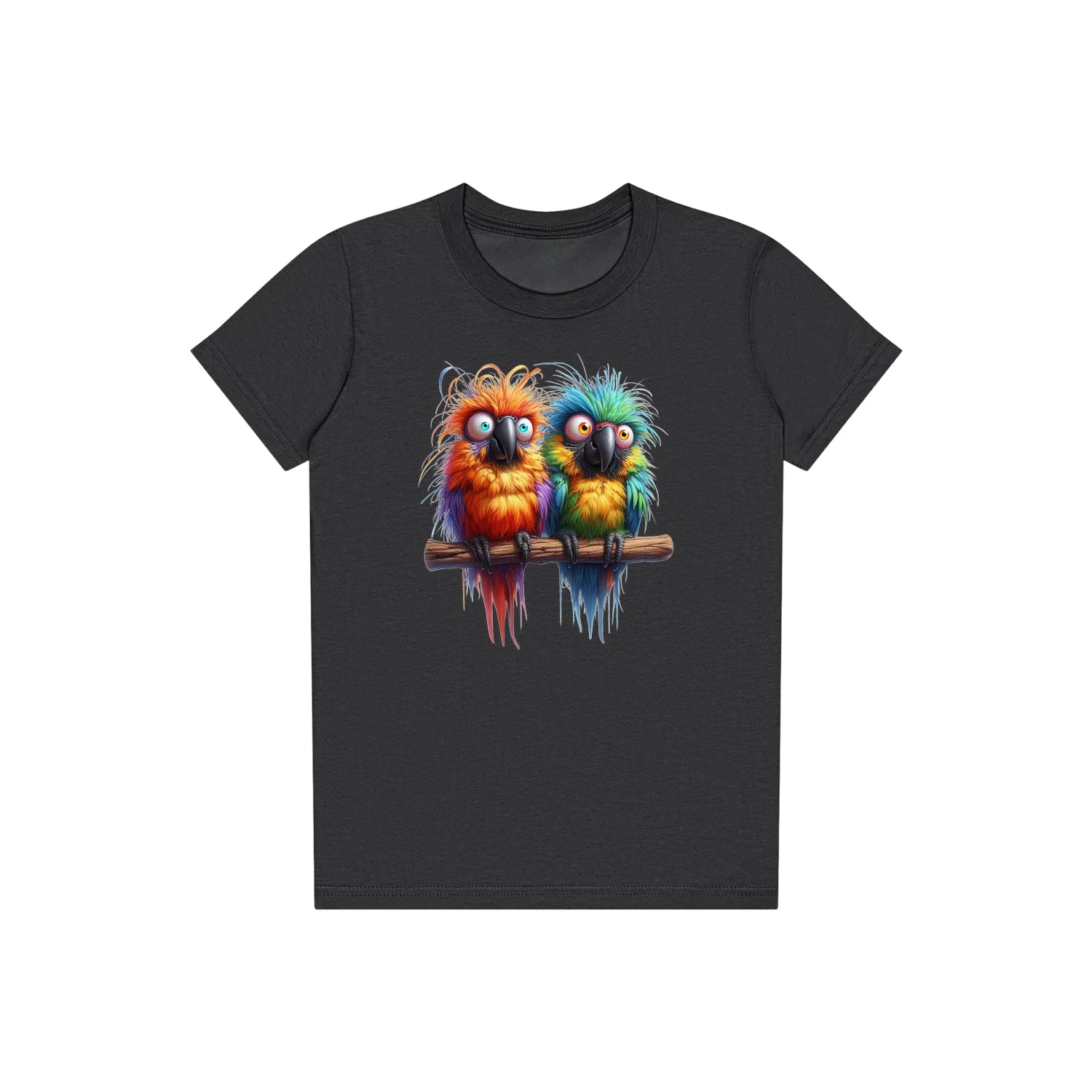T-shirt Quirky Bird graphic 0012 - Dark Grey