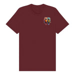 T-shirt Quirky Bird graphic 0012 - Maroon