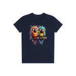 T-shirt Quirky Bird graphic 0012 - Navy