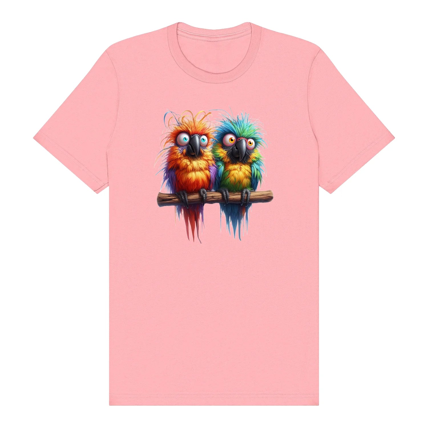 T-shirt Quirky Bird graphic 0012 - Pink