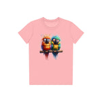 T-shirt Quirky Bird graphic 0012 - Pink