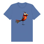T-shirt Quirky Bird graphic 0013 - Columbia Blue