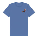 T-shirt Quirky Bird graphic 0013 - Columbia Blue