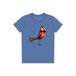 T-shirt Quirky Bird graphic 0013 - Columbia Blue