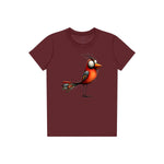 T-shirt Quirky Bird graphic 0013 - Maroon