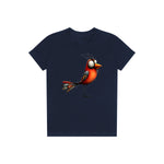 T-shirt Quirky Bird graphic 0013 - Navy