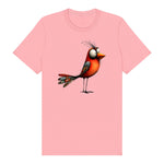 T-shirt Quirky Bird graphic 0013 - Pink