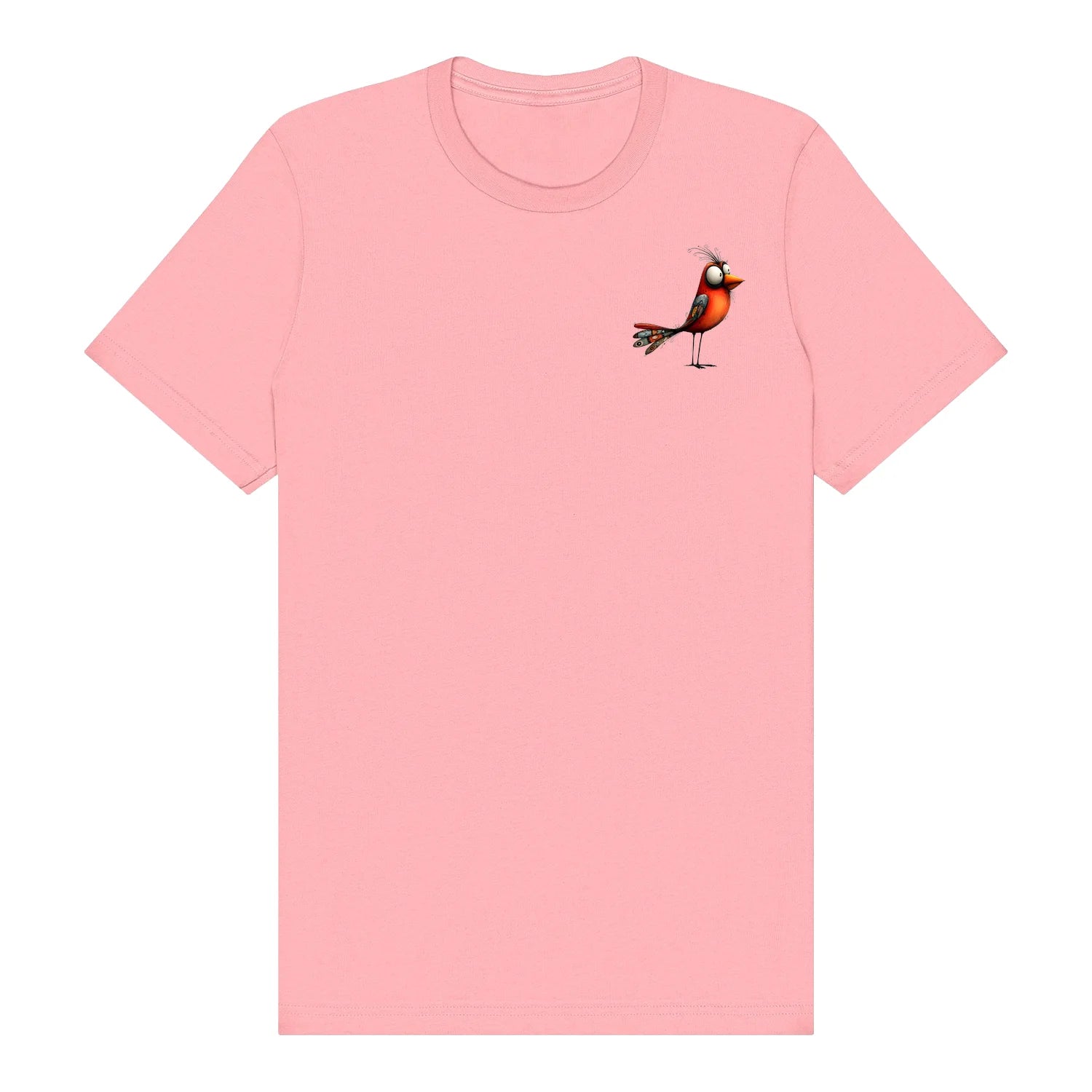 T-shirt Quirky Bird graphic 0013 - Pink