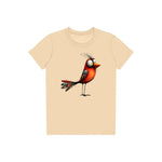T-shirt Quirky Bird graphic 0013 - Soft Cream