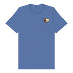 T-shirt Quirky Bird graphic 0014 - Columbia Blue