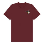 T-shirt Quirky Bird graphic 0014 - Maroon