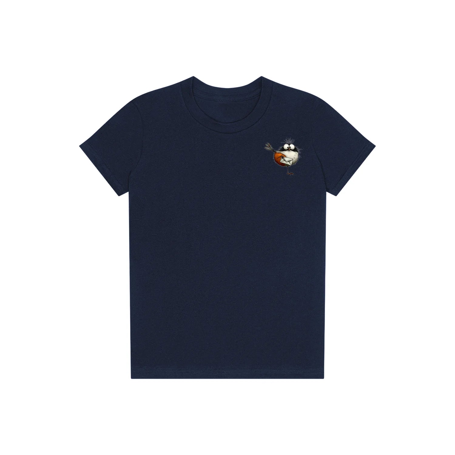 T-shirt Quirky Bird graphic 0014 - Navy