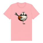 T-shirt Quirky Bird graphic 0014 - Pink