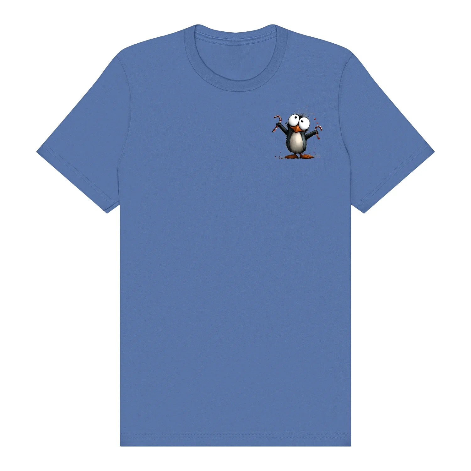 T-shirt Quirky Bird graphic 0015 - Columbia Blue