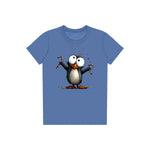 T-shirt Quirky Bird graphic 0015 - Columbia Blue