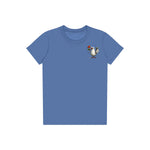 T-shirt Quirky Bird graphic 0016 - Columbia Blue