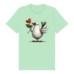 T-shirt Quirky Bird graphic 0016 - Mint