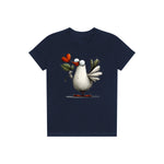 T-shirt Quirky Bird graphic 0016 - Navy
