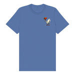 T-shirt Quirky Bird graphic 0017 - Columbia Blue