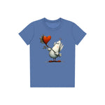 T-shirt Quirky Bird graphic 0017 - Columbia Blue