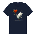 T-shirt Quirky Bird graphic 0017 - Navy