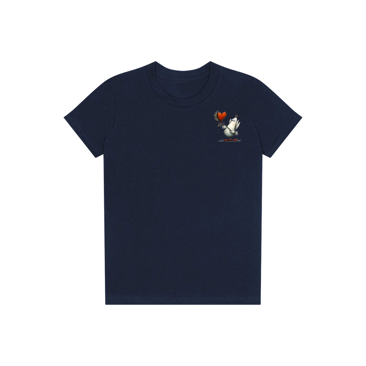 T-shirt Quirky Bird graphic 0017 - Navy