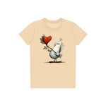T-shirt Quirky Bird graphic 0017 - Soft Cream