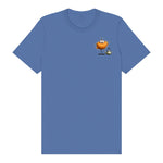 T-shirt Quirky Bird graphic 0018 - Columbia Blue