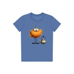 T-shirt Quirky Bird graphic 0018 - Columbia Blue
