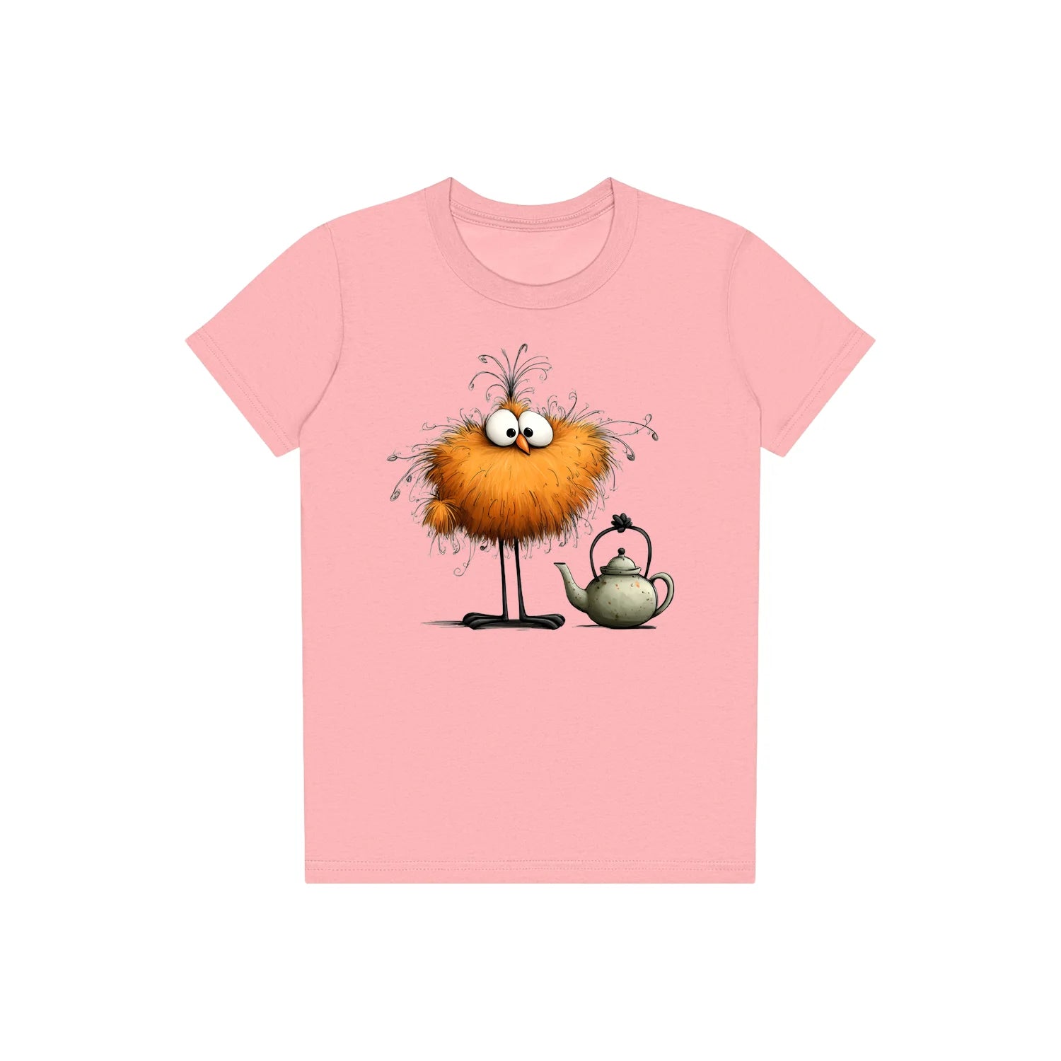 T-shirt Quirky Bird graphic 0018 - Pink