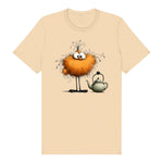 T-shirt Quirky Bird graphic 0018 - Soft Cream