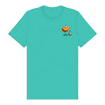 T-shirt Quirky Bird graphic 0018 - Teal
