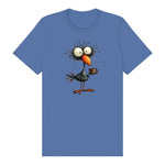 T-shirt Quirky Bird graphic 0019 - Columbia Blue