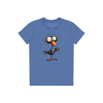 T-shirt Quirky Bird graphic 0019 - Columbia Blue