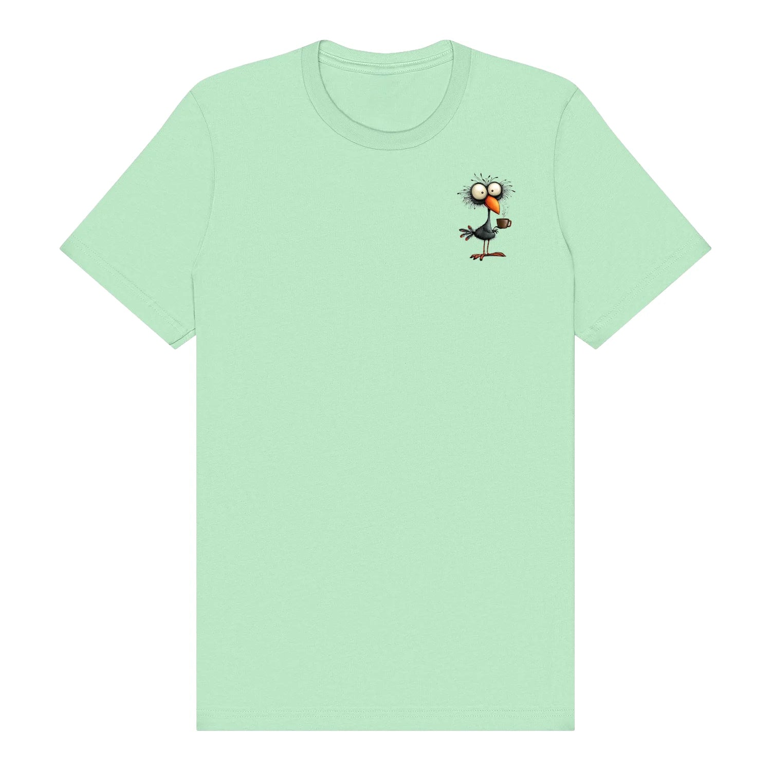 T-shirt Quirky Bird graphic 0019 - Mint