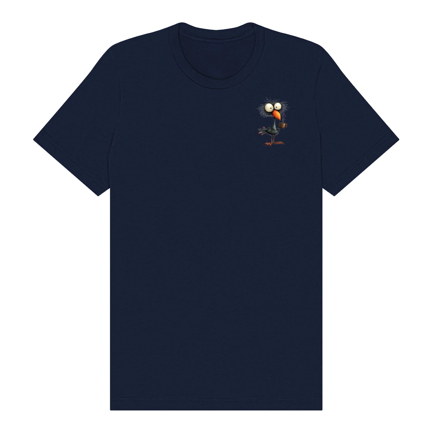 T-shirt Quirky Bird graphic 0019 - Navy