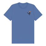 T-shirt Quirky Bird graphic 0020 - Columbia Blue
