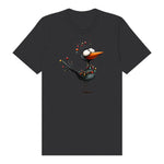 T-shirt Quirky Bird graphic 0020 - Dark Grey