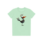 T-shirt Quirky Bird graphic 0020 - Mint