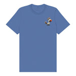 T-shirt Quirky Bird graphic 0021 - Columbia Blue
