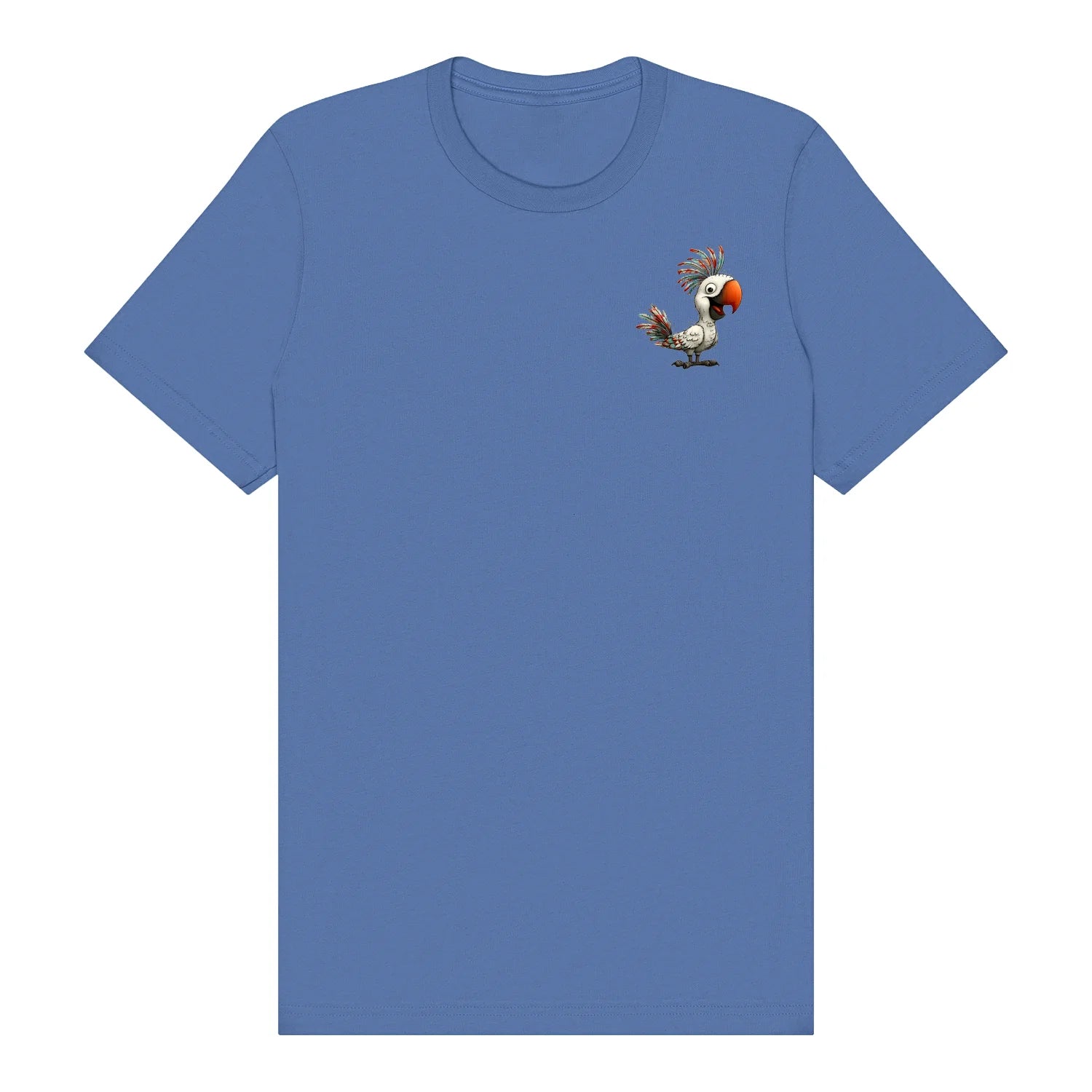 T-shirt Quirky Bird graphic 0021 - Columbia Blue