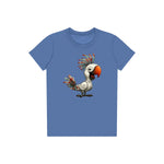 T-shirt Quirky Bird graphic 0021 - Columbia Blue