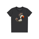 T-shirt Quirky Bird graphic 0021 - Dark Grey