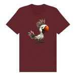 T-shirt Quirky Bird graphic 0021 - Maroon